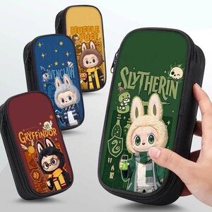 Harry Potter House Pencil Cases-Wizard World Hogwarts Students Zipper Bag